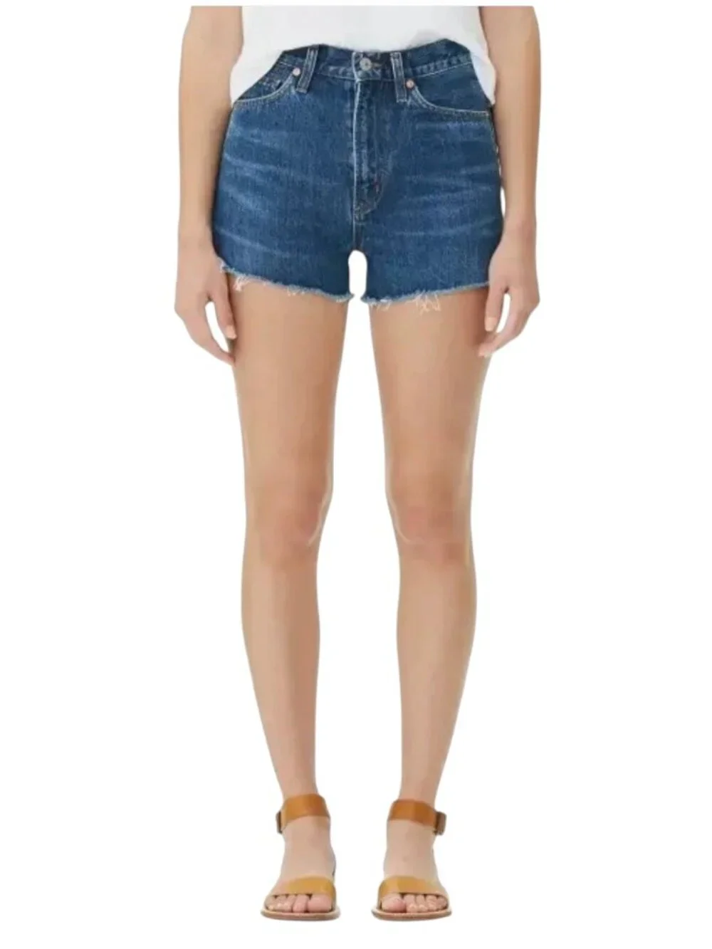Citizens of Humanity Kristen Cut Off Denim Jean Shorts Womens 25 Blue Vintage